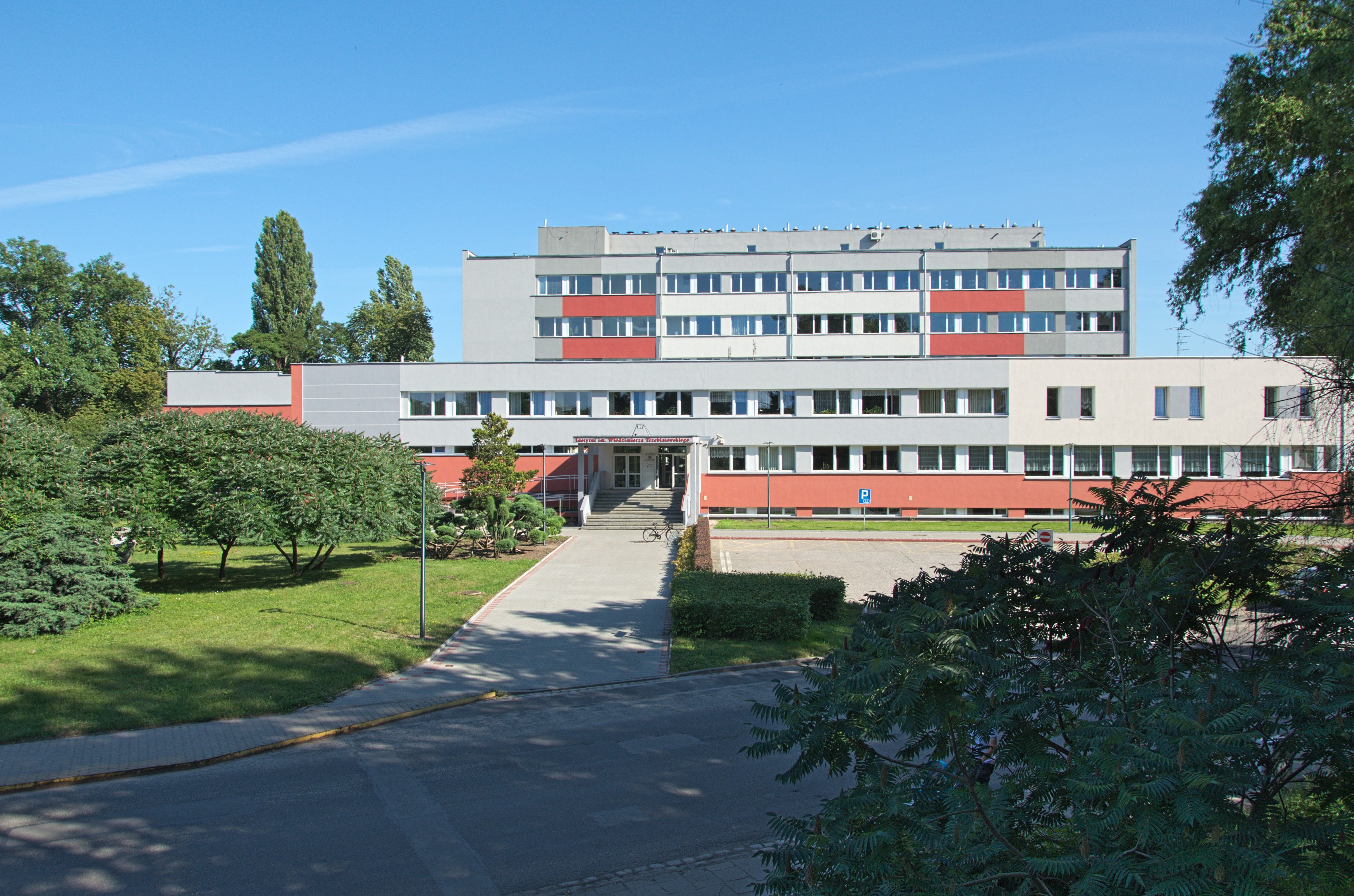 The building of the Institute of Low Temperature and Structure Research, Polish academy of Science, Wrocław, Poland